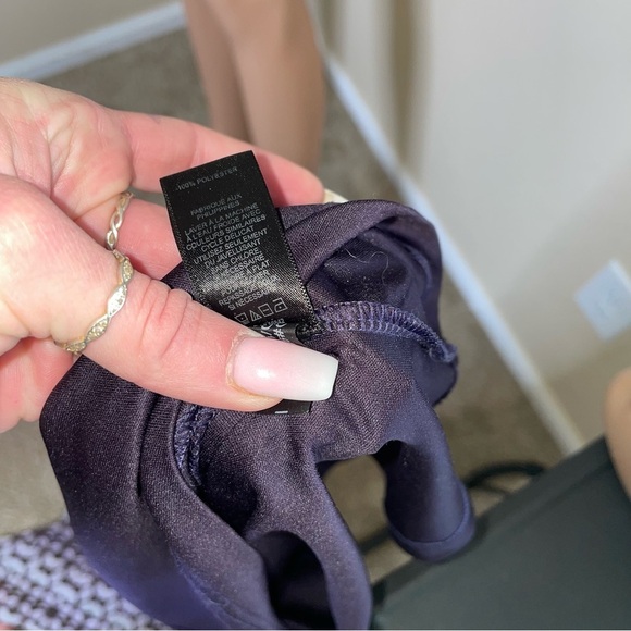 Express dress lightweight boxy fit vibrant multi patterned spaghetti straps SZ L - Picture 8 of 12